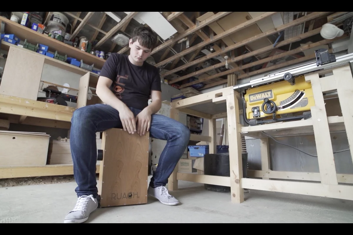 Stephen Henderson playing a new Ruach Music Live Series cajon