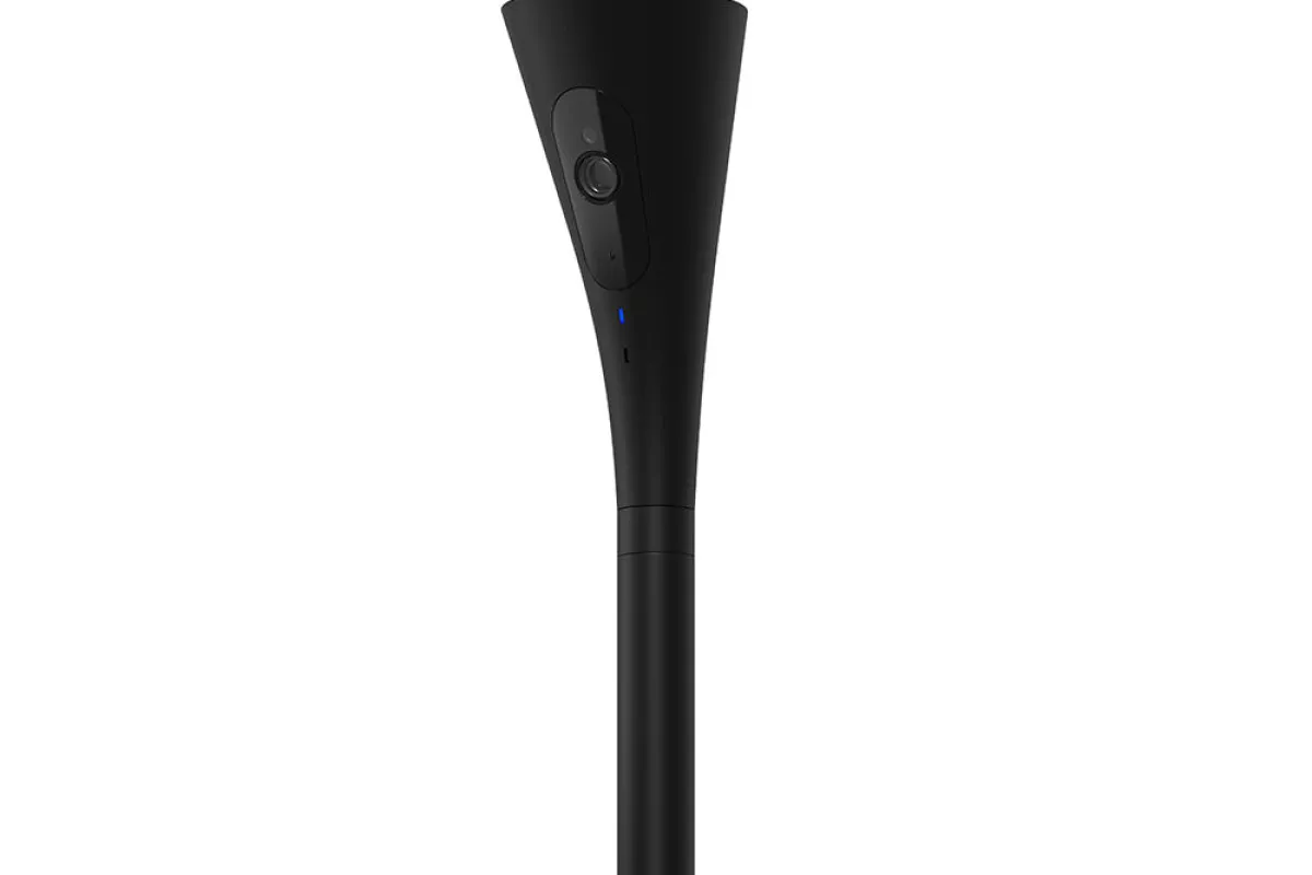 The Panasonic HomeHawk Floor puts a 1080p home monitoring camera in an ambient floor lamp