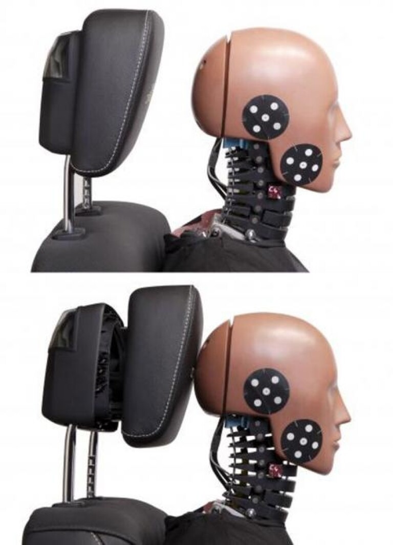 Enhanced passenger protection active head restraint and anti