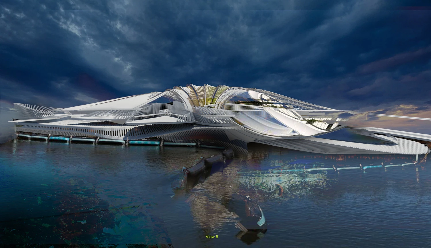 The Recycled Ocean Plastic Resort would float in the Indian Ocean, off the coast of the Australian external territory Cocos (Keeling) Islands
