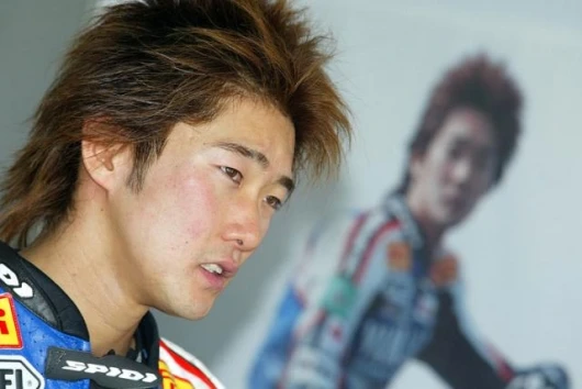 Norick Abe again showed speed and promise and crashed in the first race trying to pass Chris Vermeulen for second spot with less than two laps to go.
