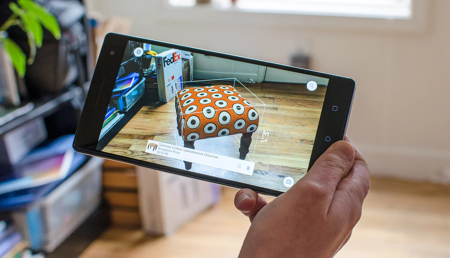 Mobile AR-fueled interior design using the Wayfair app