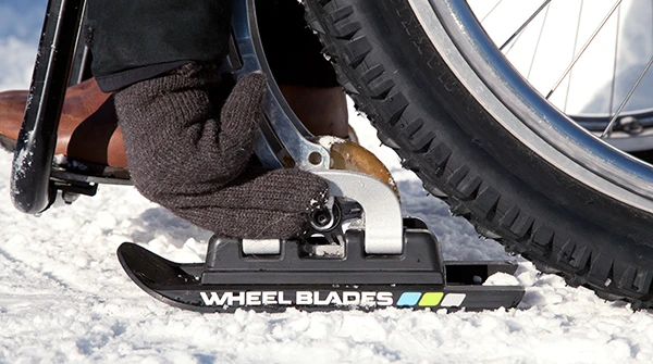 Secure the locking clamp and you're ready to face the snow and ice