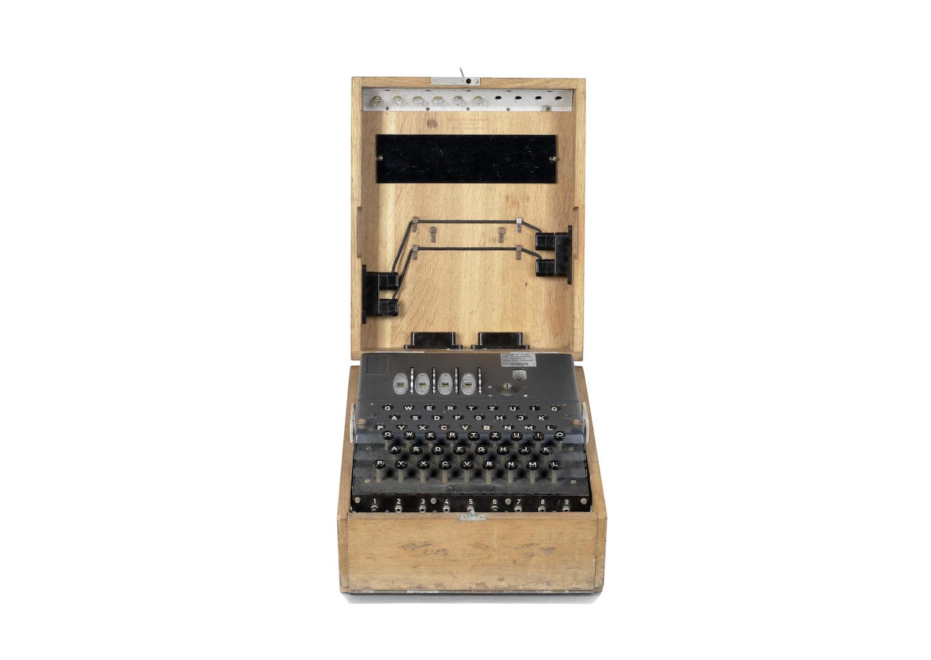 A rare four-rotor M4 Enigma cipher machine, German, circa 1944