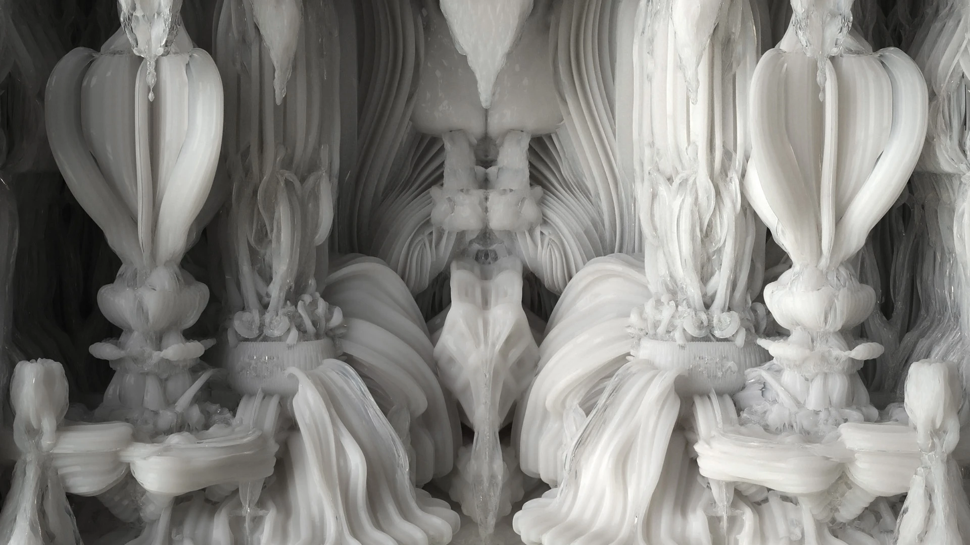 A close up of the software generated geometries (Photo: Hansmeyer / Dillenburger)
