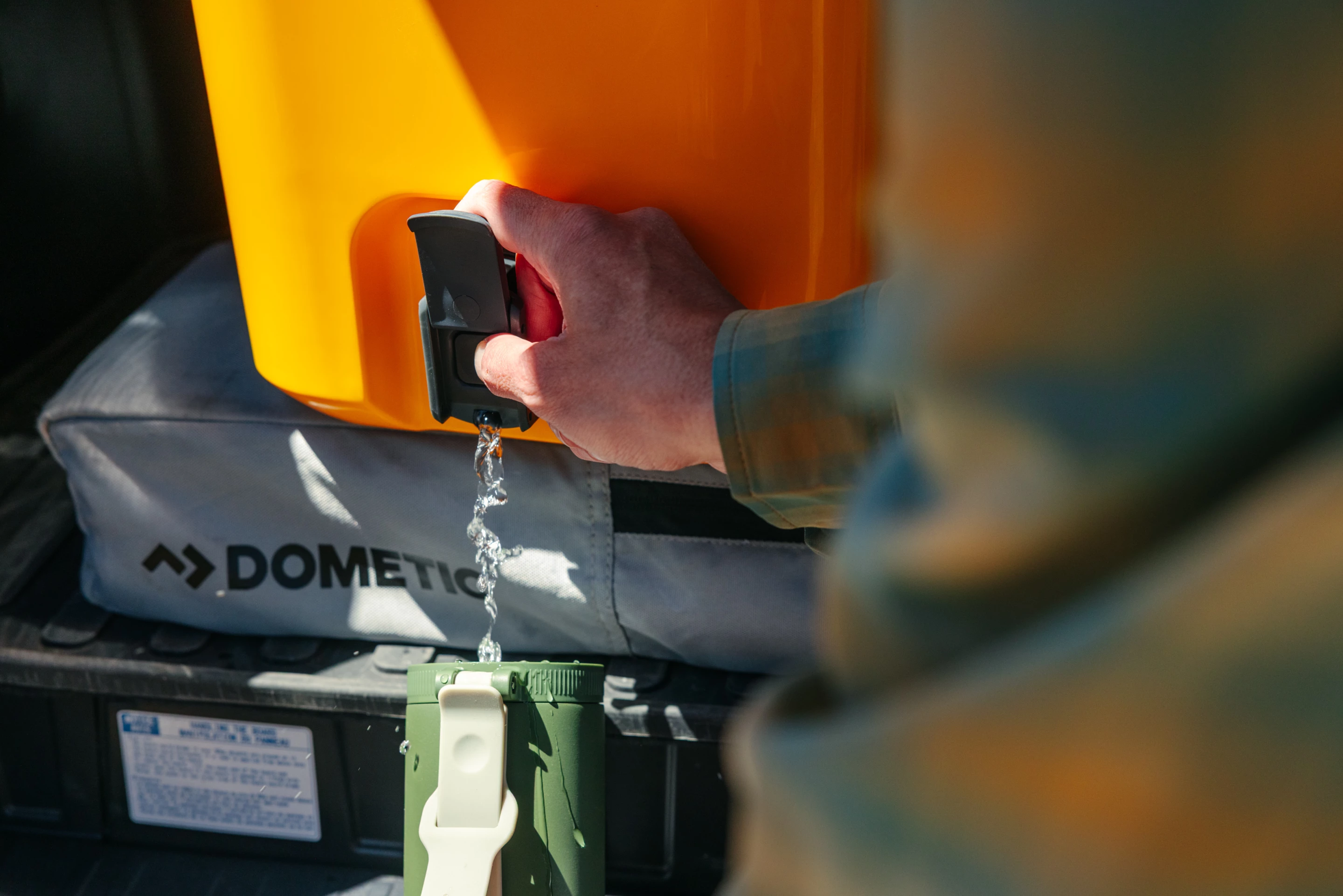 Recon accessories will include a spout to turn cooler into water canister - just don't drink the melted ice water keeping the chicken cool