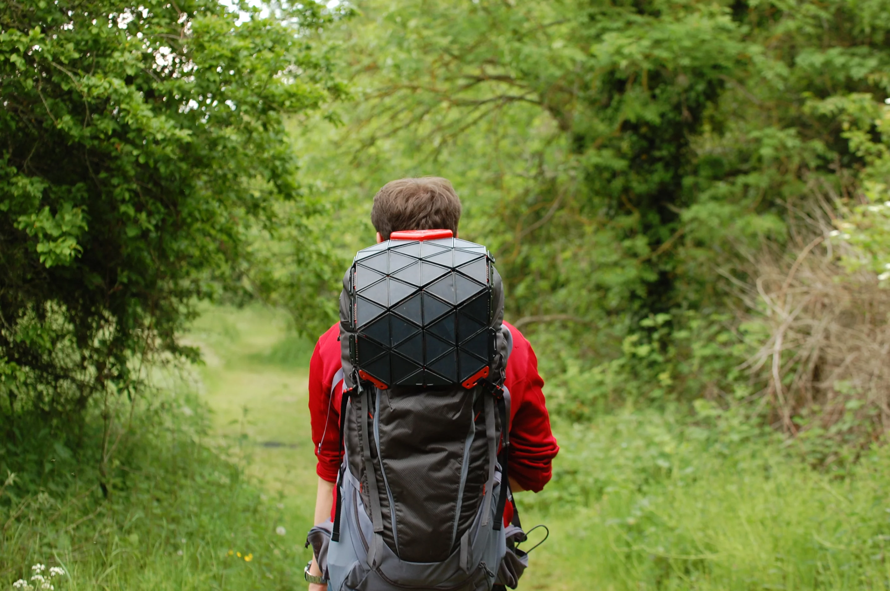 Bradley Brister created the SunUp solar backpack charger prototype as part of his degree at Brunel University, London