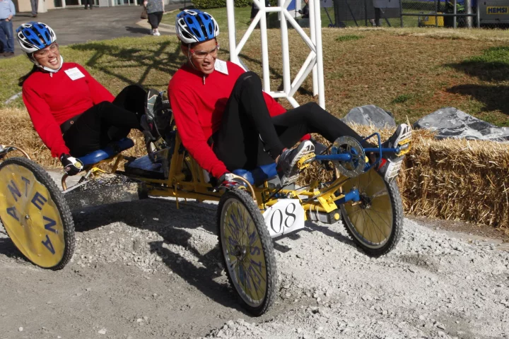 The first-place winner of the 2013 NASA Great Moonbuggy Race (high school division) was an entry from Teodoro Aguilar Mora Vocational High School in Yabucoa, Puerto Rico