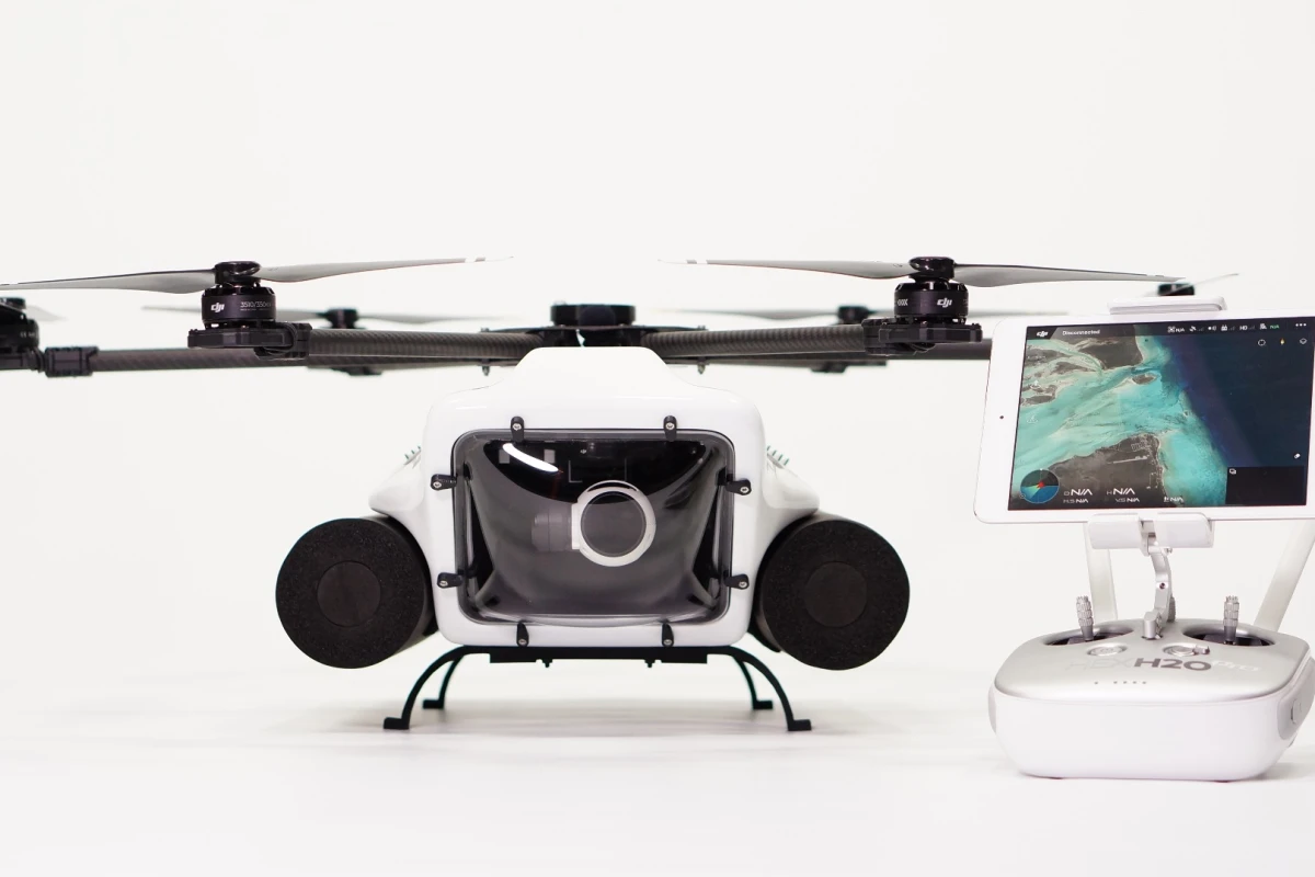 The waterproof HexH20 and its DJI controller