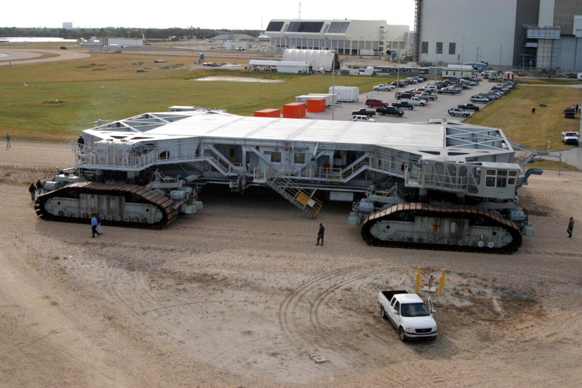 NASA's massive crawler - at the time it entered service, it was the largest land vehicle on Earth (Image: NASA)