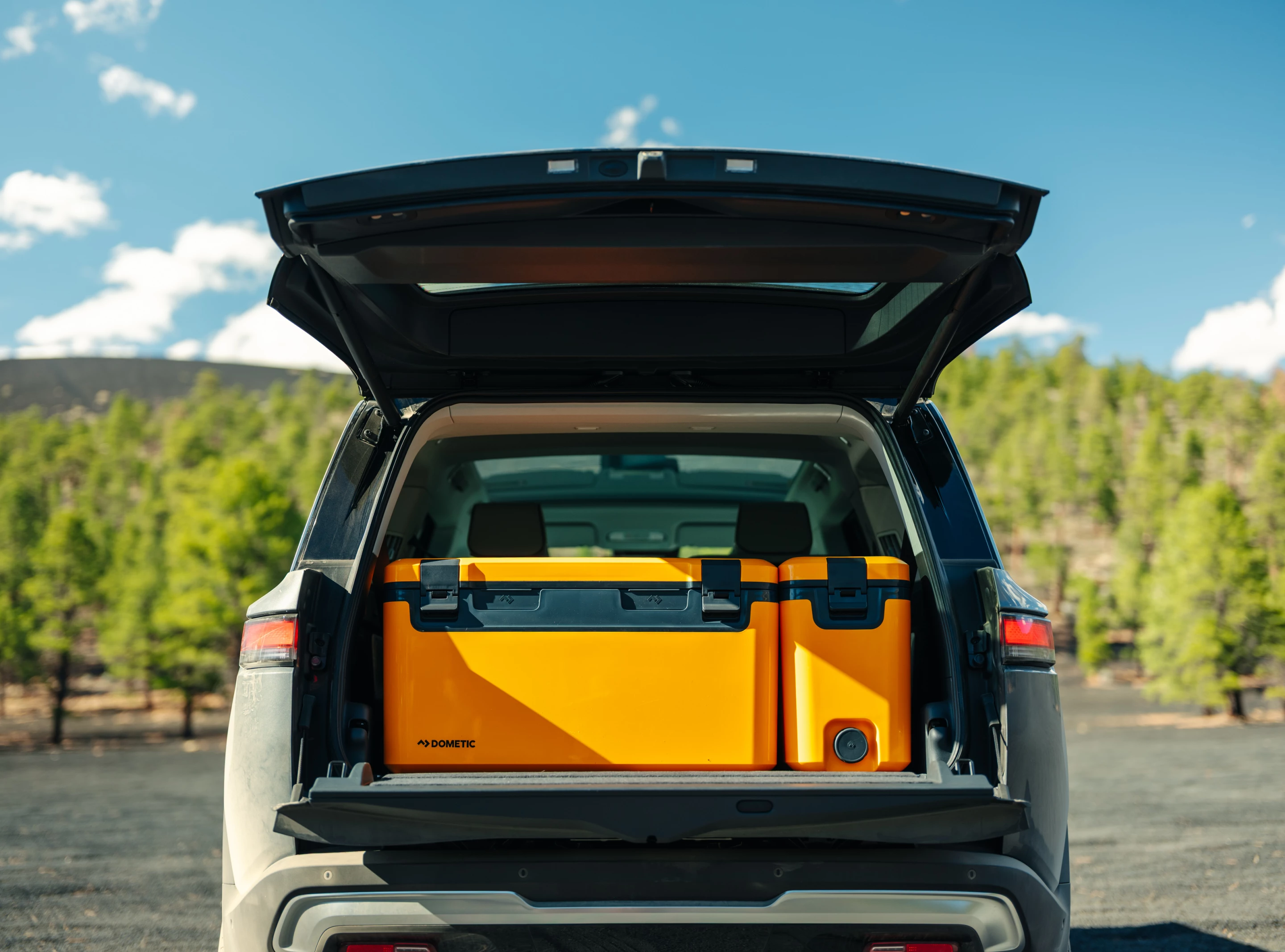 Whether stacking up or side-by-side, Dometic Recon coolers are designed for a snug, efficient fit