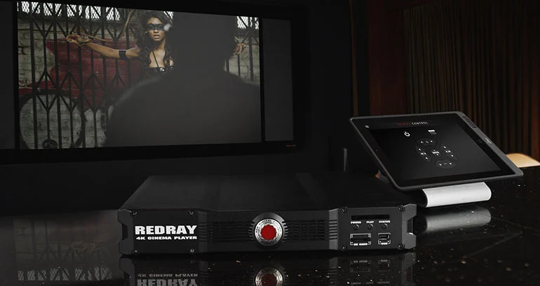RED REDRAY 4K player plus iPad control app