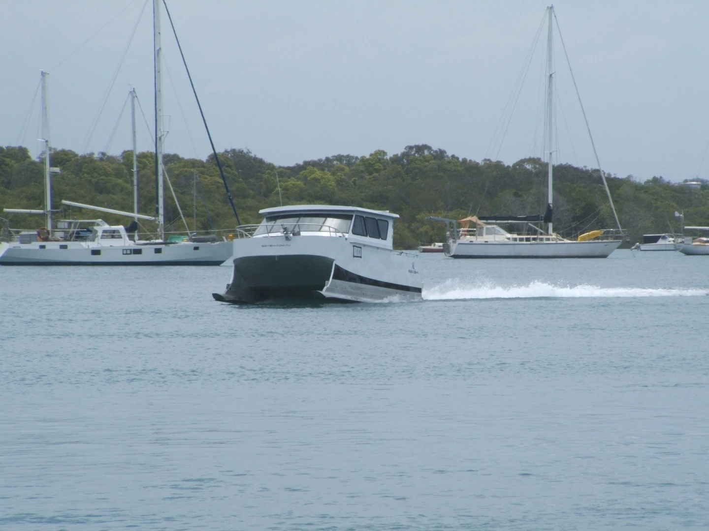 Water trials of the SeaSki on the Tweed River, near Point Danger on Australia's east coast