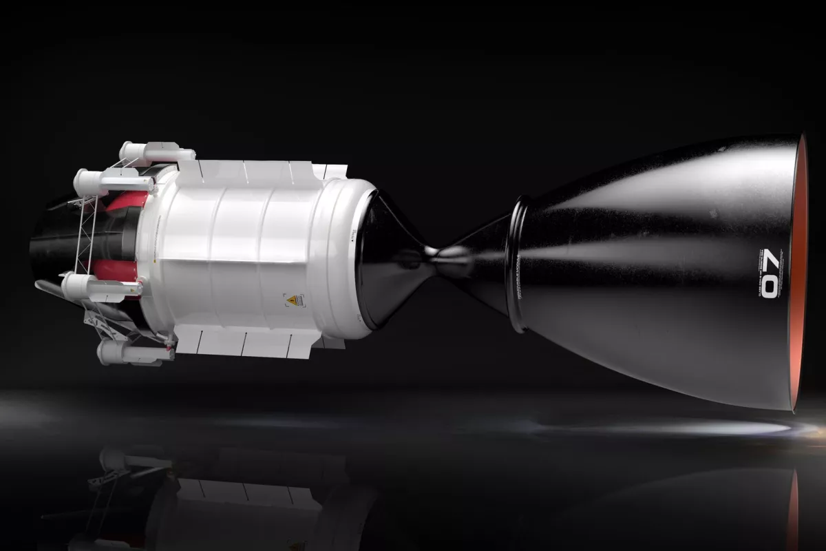 The concept engine is twice as efficient as chemical rockets
