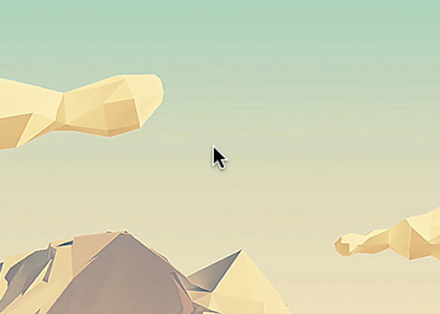 Move the mouse cursor to find it on screen