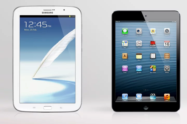 We compare the specs - and other features - of the Samsung Galaxy Note 8.0 and Apple iPad mini