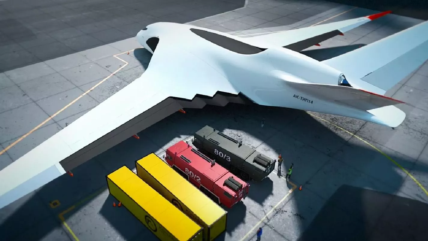 The concept calls for a payload capacity of 200 tons (Image: Aleksey Komarov)