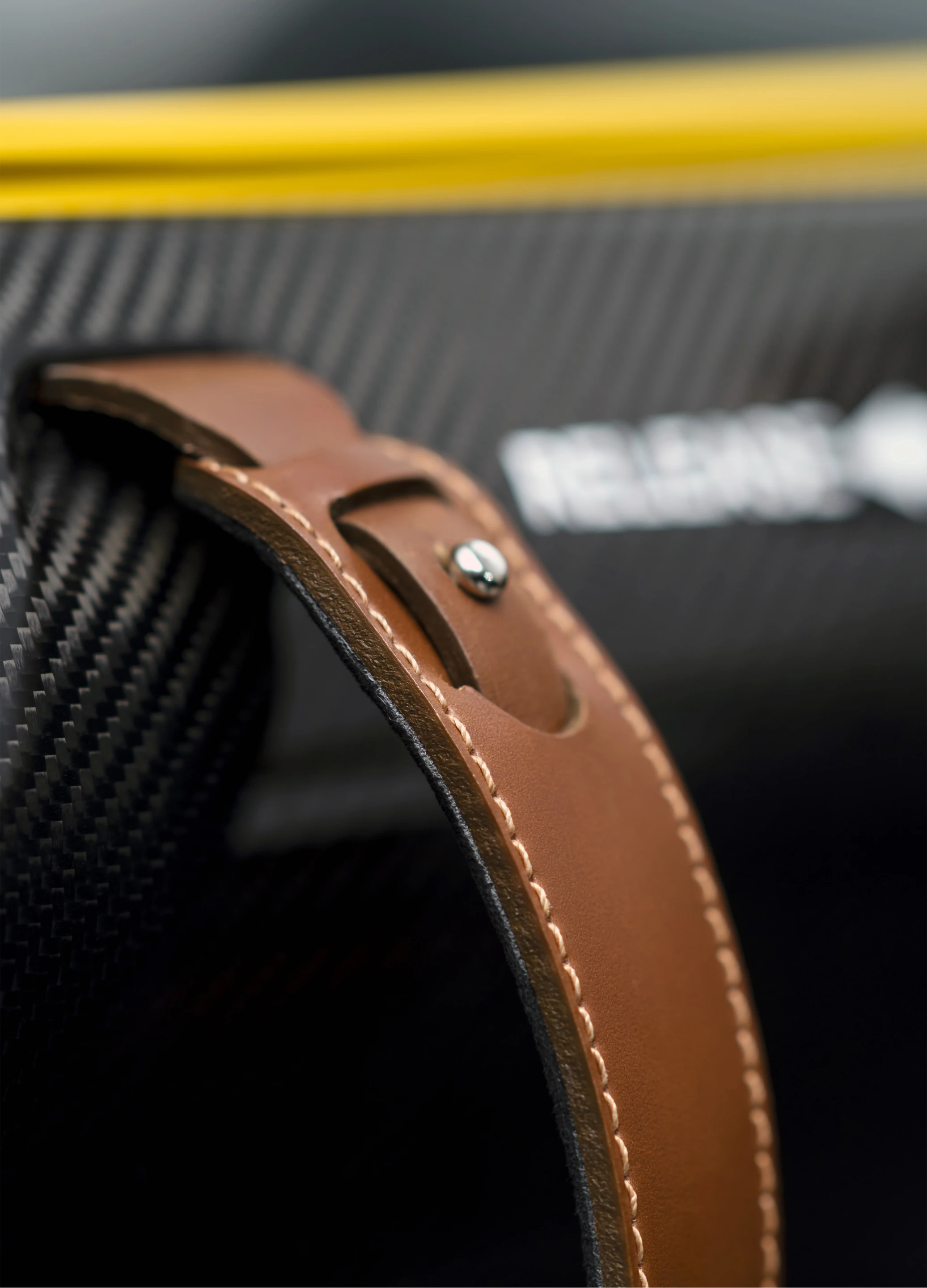 Leather release straps give the CC100 that old vs new world juxtaposed interior feel