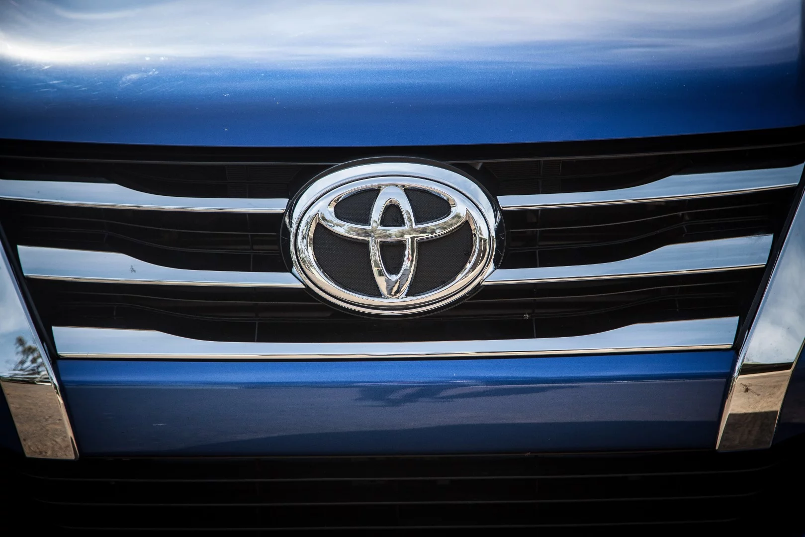 The Fortuner has a big, bluff front end