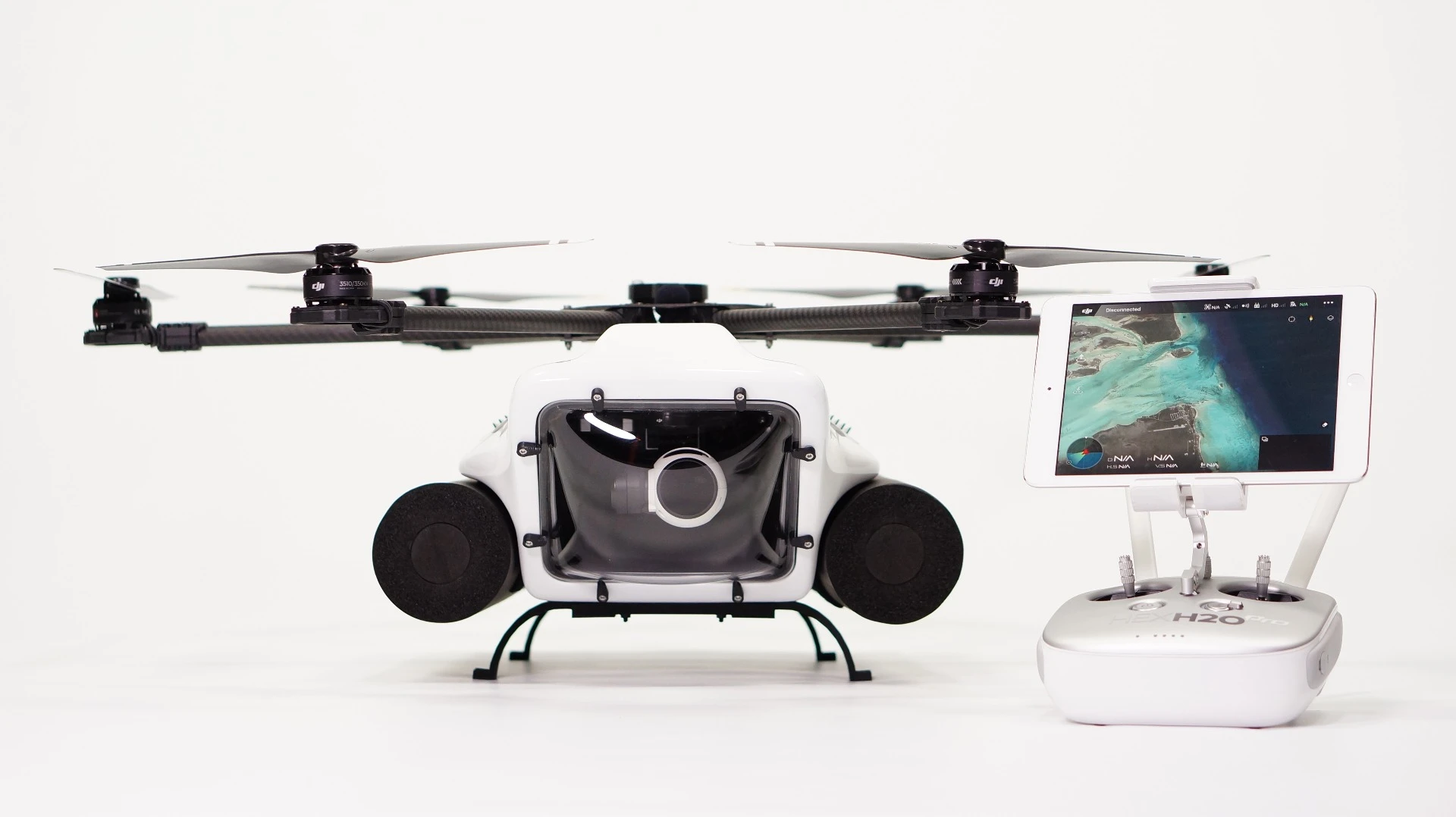 The waterproof HexH20 and its DJI controller