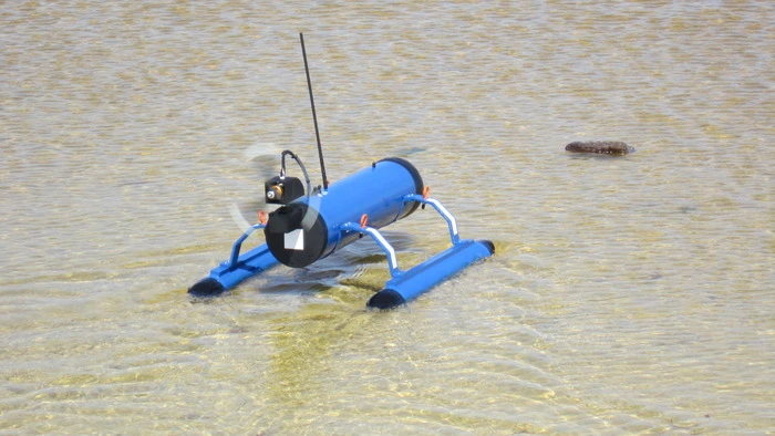 The FrankenDrone can travel easily in shallow water