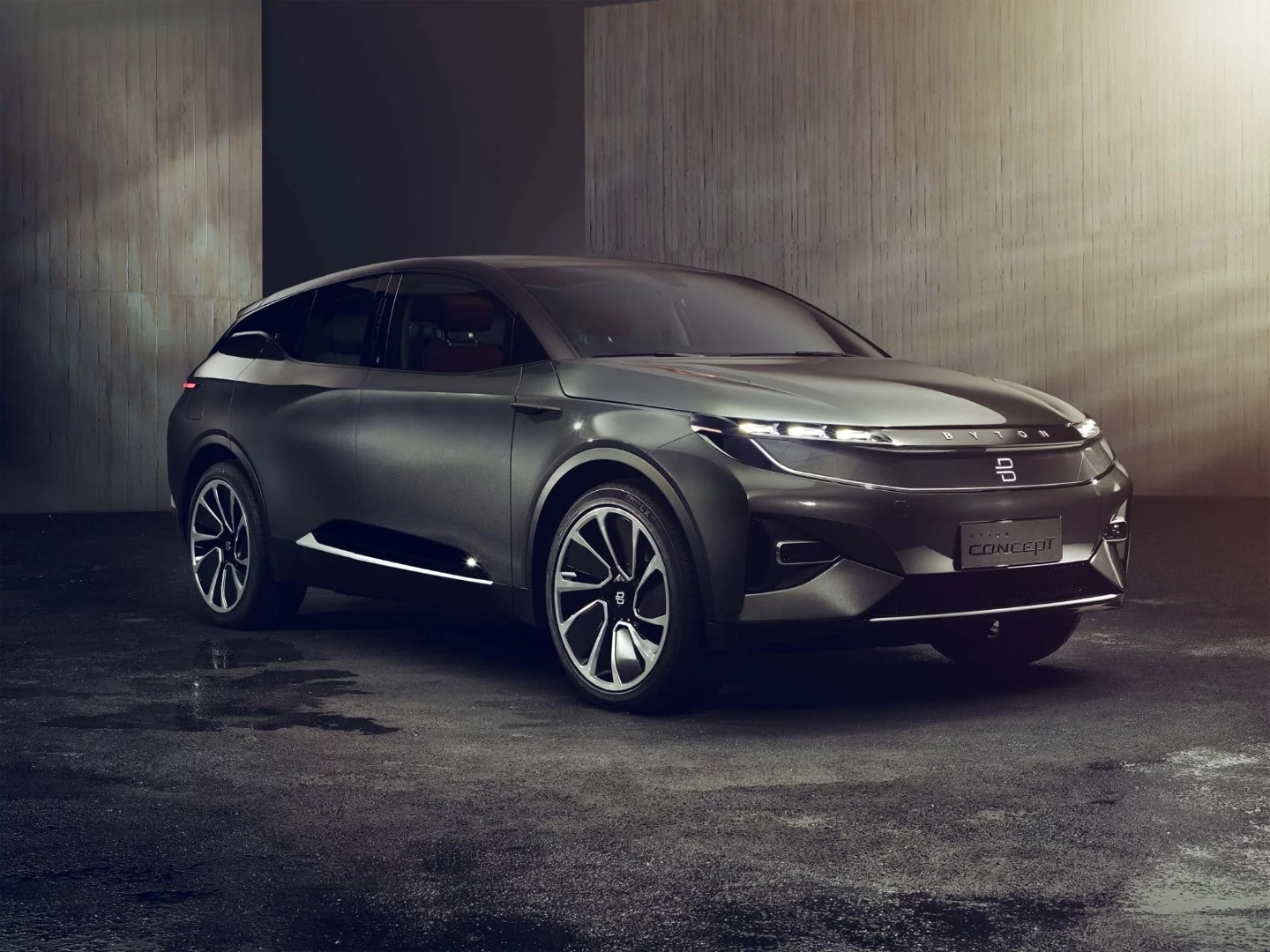 Byton's Concept features a unique LED lighting signature