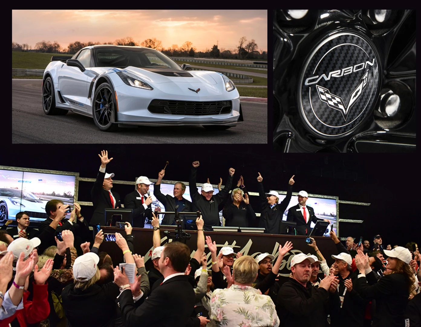 Another successful new car charity auction, the Carbon 65 Edition has been created as a limited (650 only) celebration of 65 years of the Corvette, and Chevrolet donated this special 6.2-liter supercharged V8 to the George W. Bush Presidential Center's Military Service Initiative. Former President Bush joined Chevrolet on the block for the sale and $1.4 million was raised.