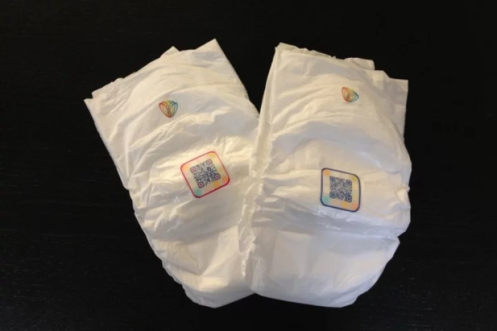 Smart Diapers feature a panel containing several non-toxic test strips to monitor irregularities in an infant's urine