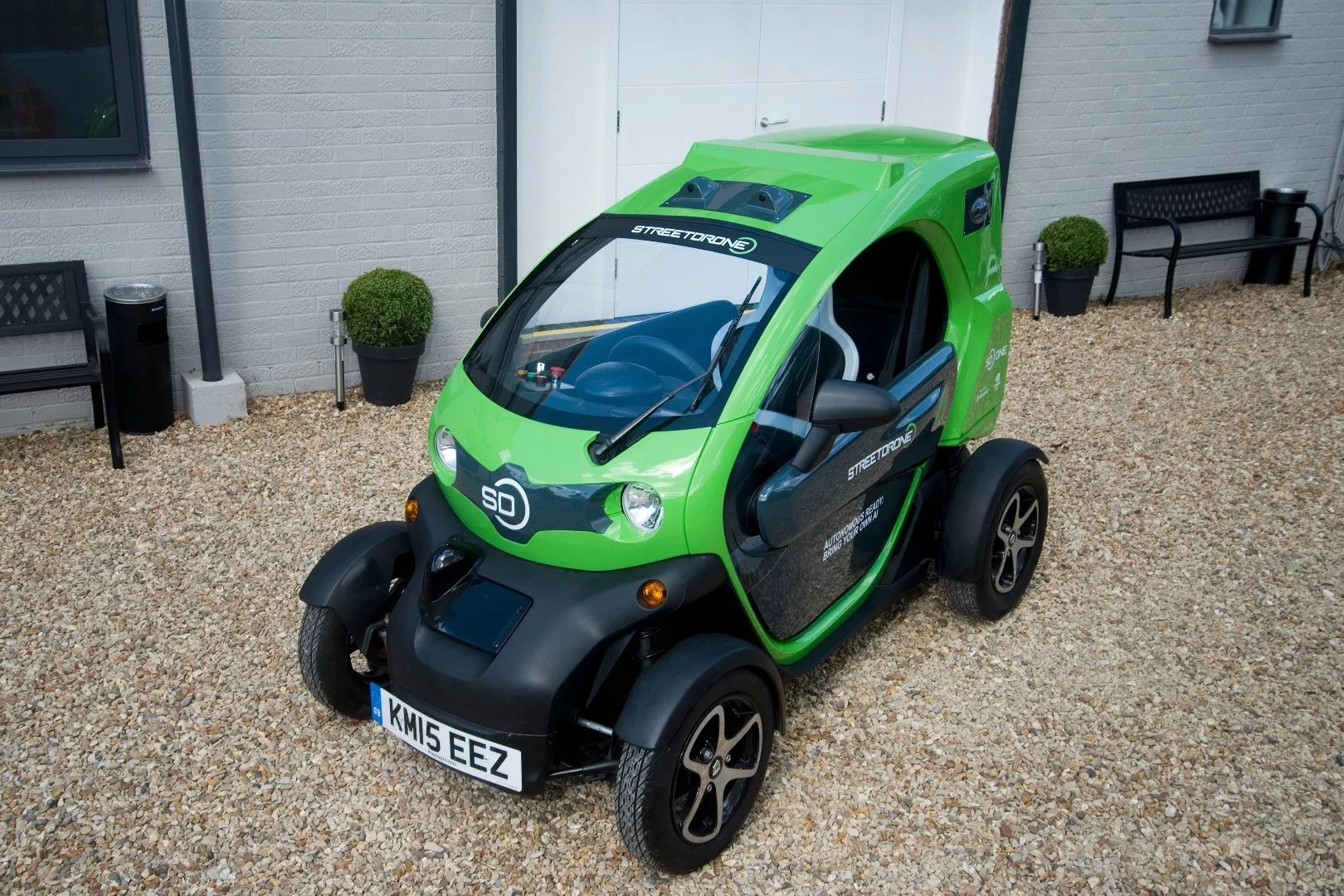 StreetDrone takes the Renault Twizy, and kits it out with full drive-by-wire systems, plus the cameras, sensors and open-source software to make it a self-driving research platform