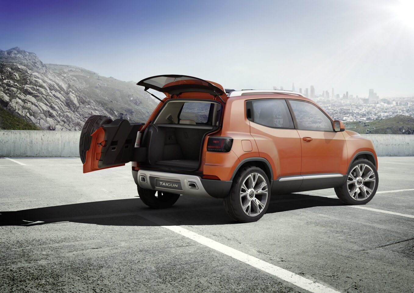 Volkswagen's new Taigun compact SUV concept has a redesigned rear