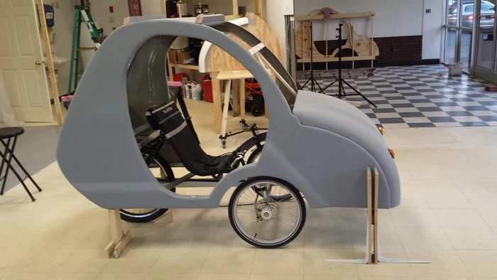An e-fox under construction