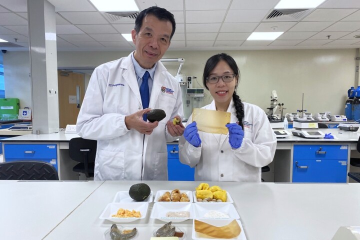 The translucent film utilizes compounds obtained from discarded avocado seeds