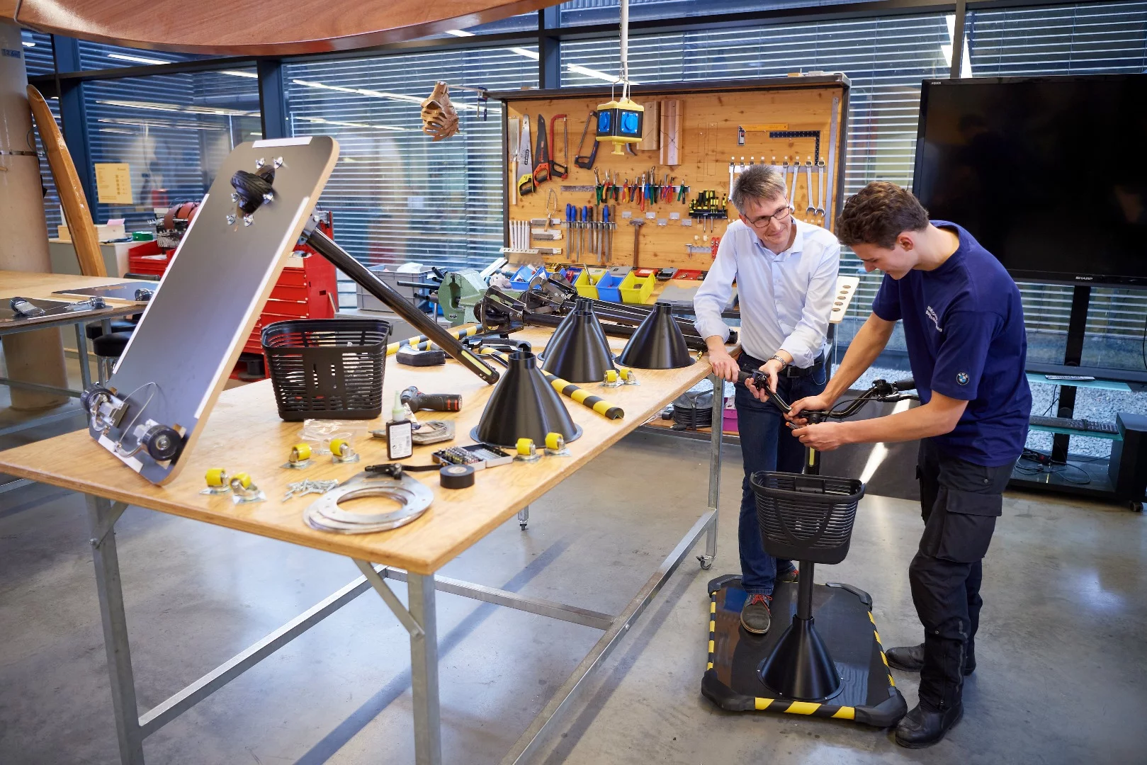 BMW's Personal Mover Concept for factory workers under construction