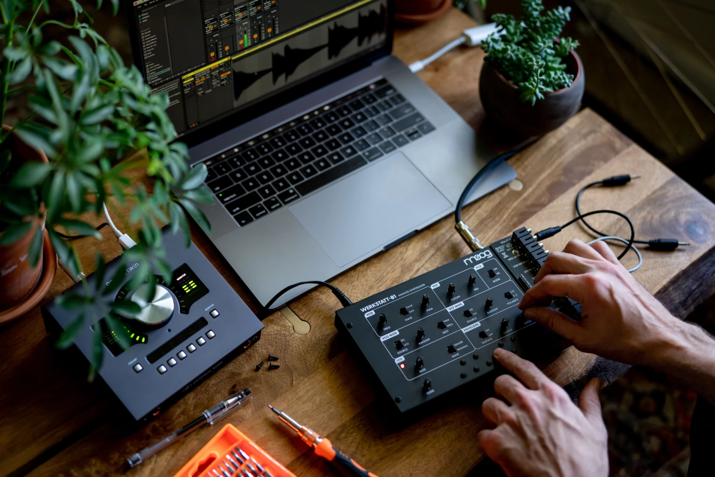 The Werkstatt-01's all-analog circuitry delivers the classic and futuristic synthesized sounds that Moog is known for