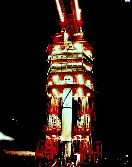 Explorer 1 on launch day