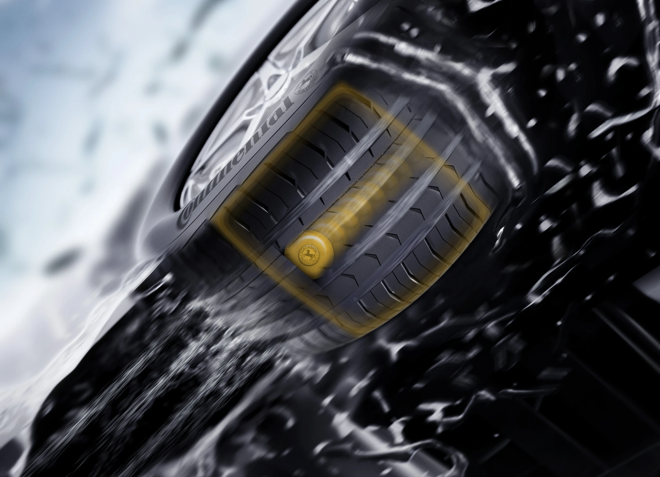 Continental says its future generation tire sensors will accurately detect the size of contact area and calculate the vehicle load