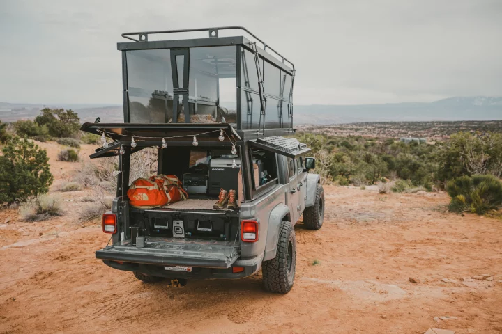 The all-new Rossmönster Lagom is available for popular midsize and full-size pickups: the Toyota Tacoma, Jeep Gladiator (pictured) and Ford F-150