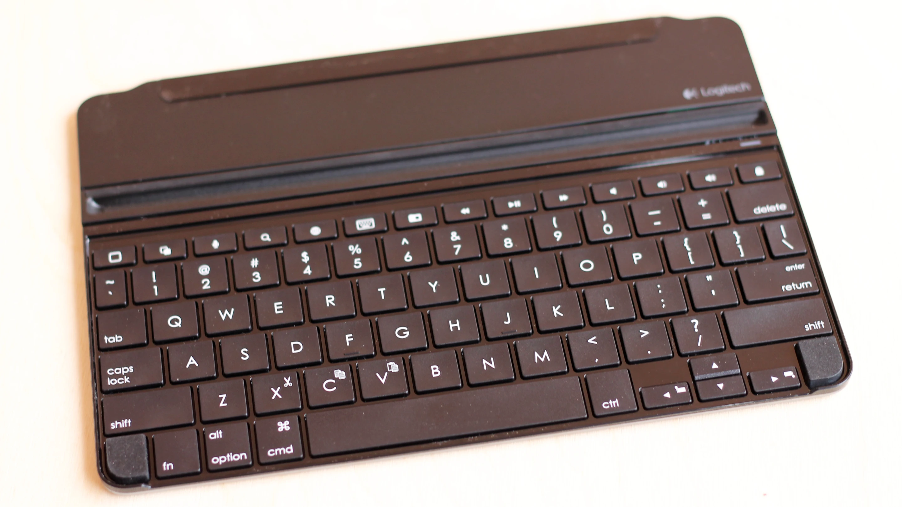 The Logitech Ultrathin Keyboard Cover for iPad Air