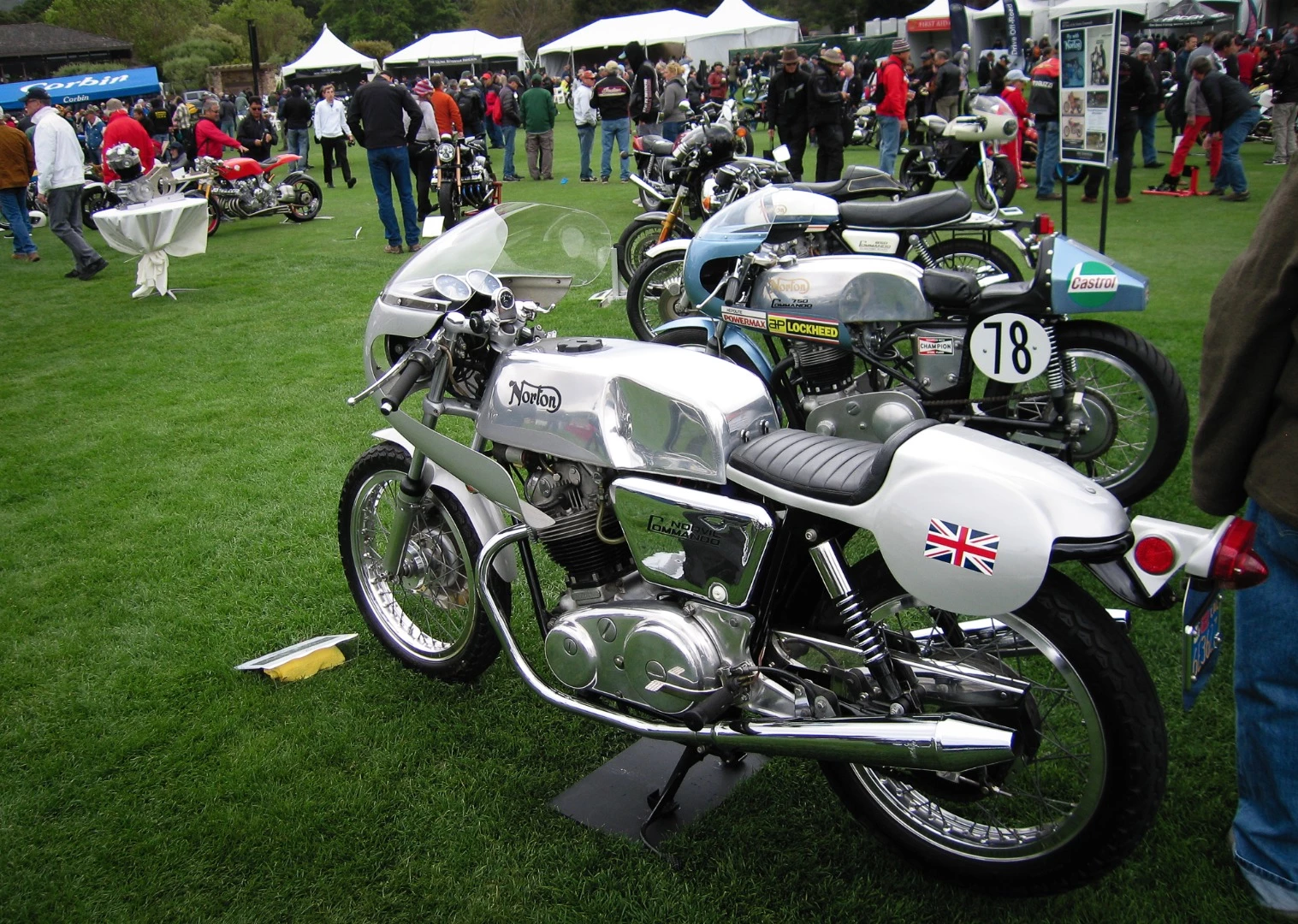 More of the many Nortons at the Quail Motorcycle Gathering
