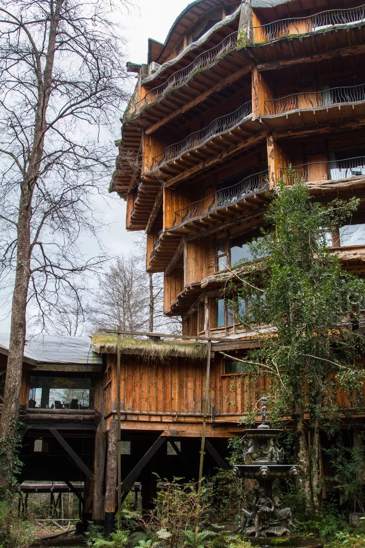 The preoccupation with timber construction seeps into just about every corner of the complex