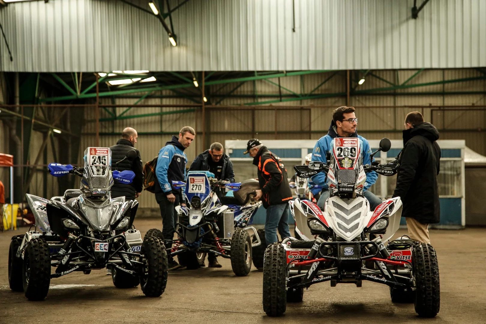Before the storm: quad bikes