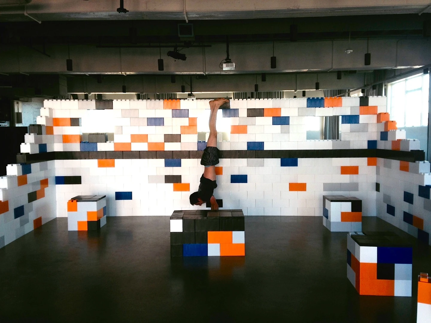 A corporate event space made using EverBlock bricks