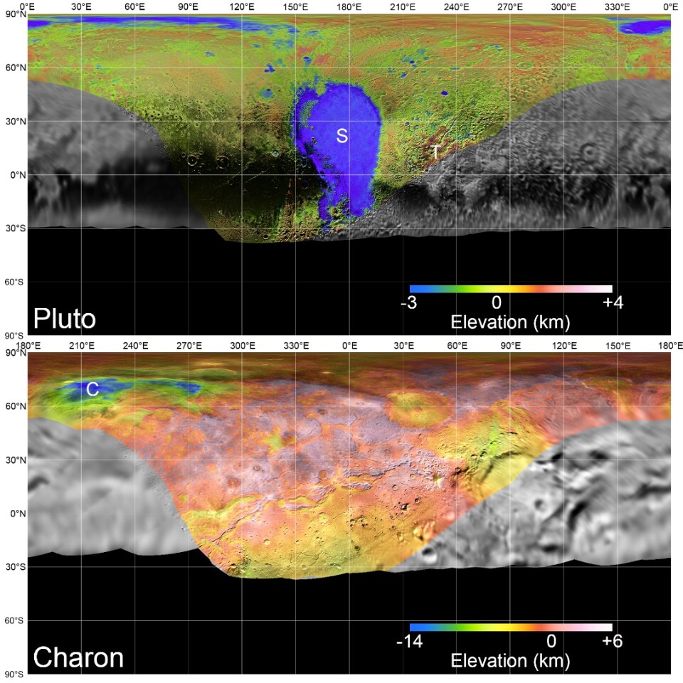 Global mosaic maps of Pluto and Charon