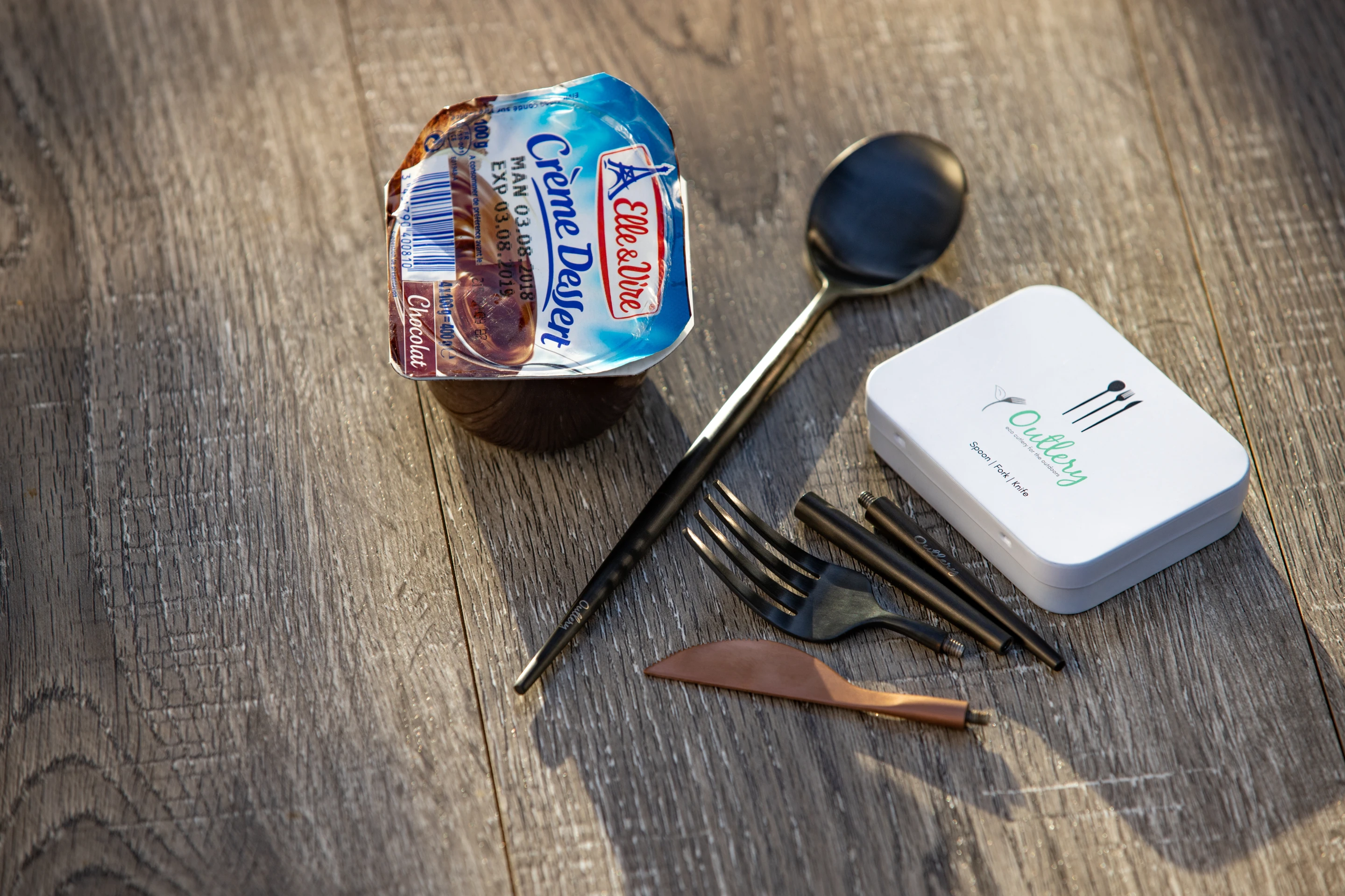 Made from stainless steel, Outlery's collapsible cutlery and chopstick sets do away with plastic entirely