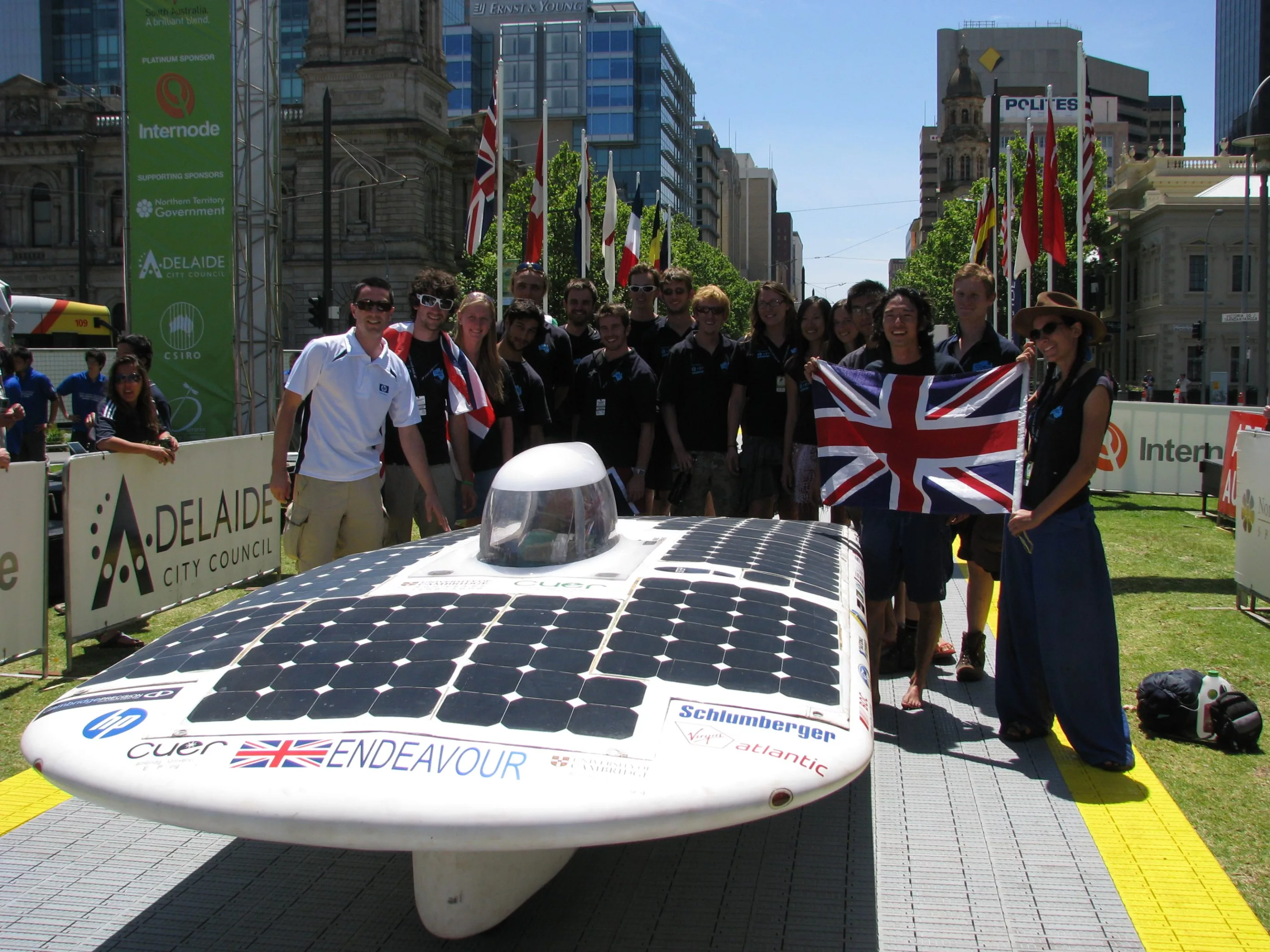 Cambridge students gearing up to represent England in the 2011 World Solar Challenge (Image: Cambridge University Eco Racing)