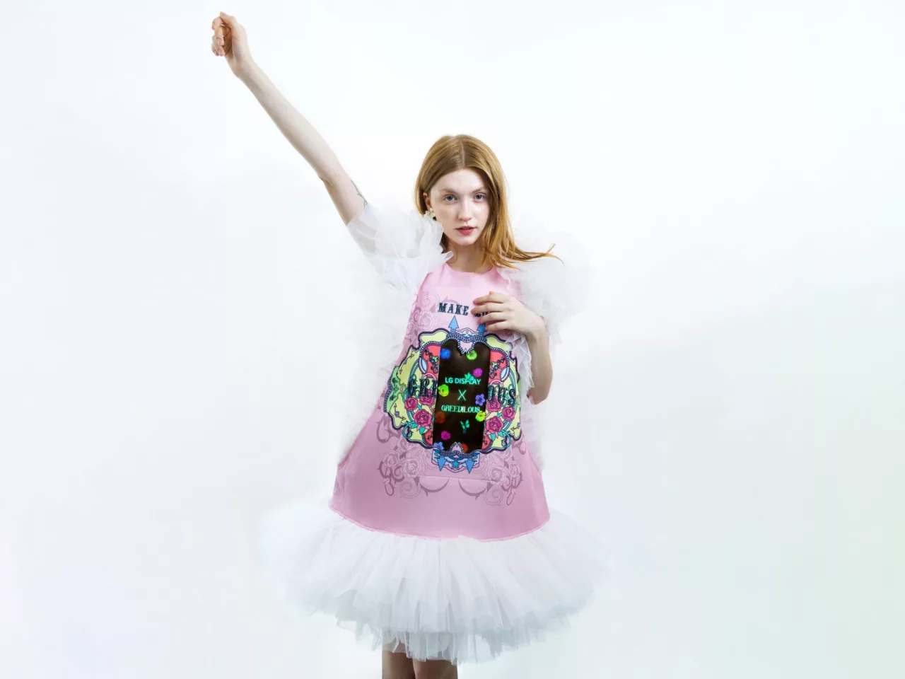 LG Display recently presented its previous-generation prototype stretchable display at Seoul Fashion Week