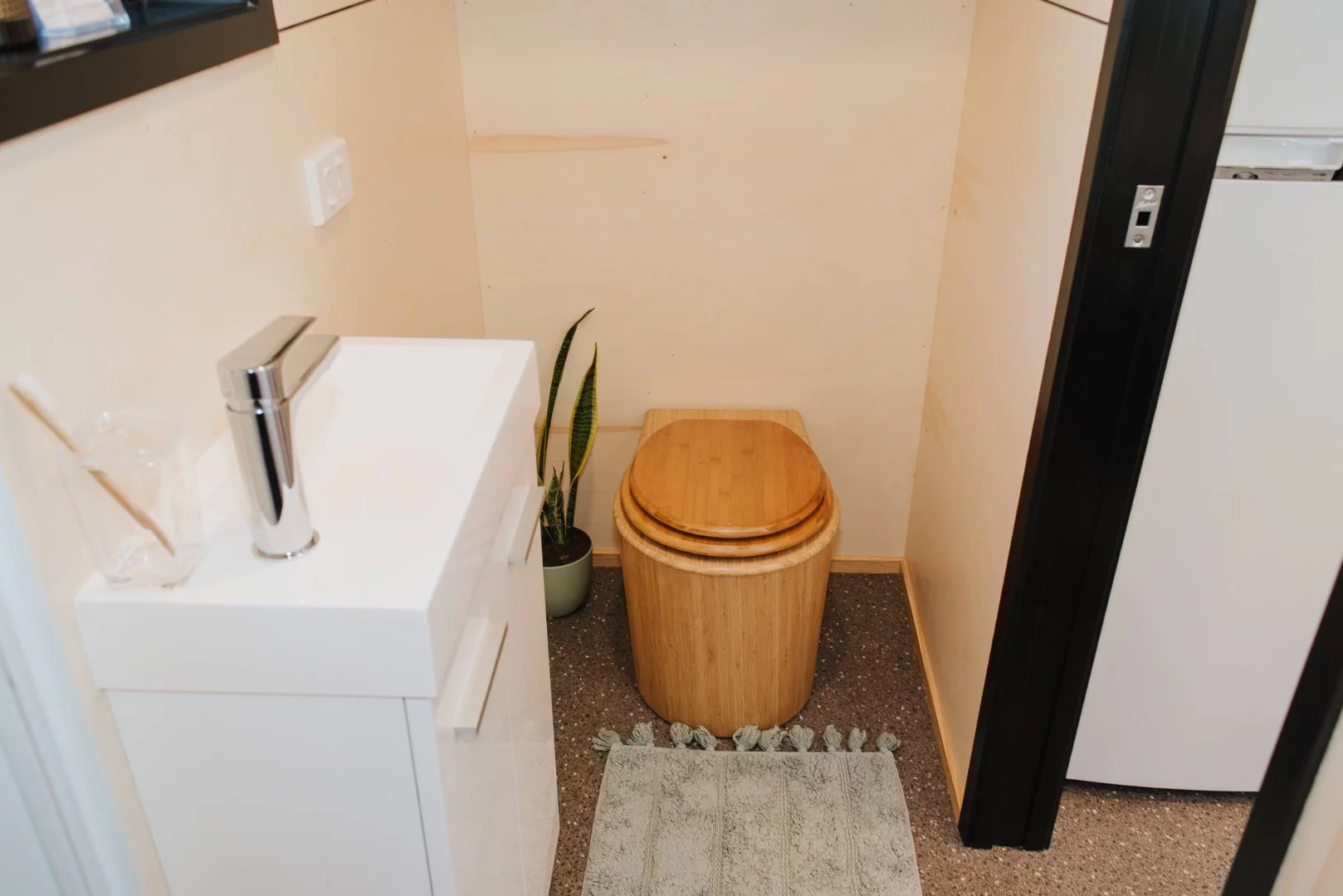 La Sombra Tiny House includes a composting toilet