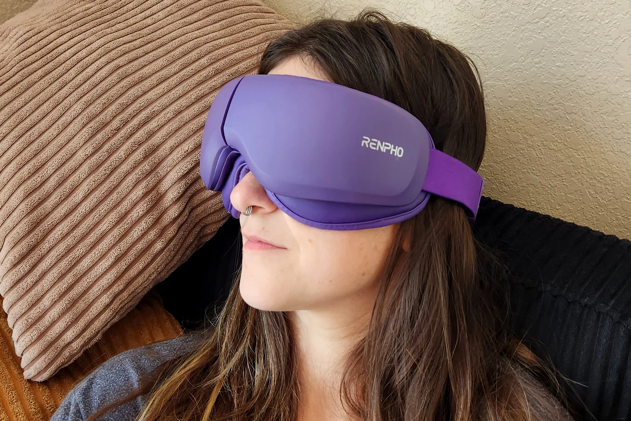 My selfie game is not strong, so I asked the wife to don them for a photo. She was concerned about her hair not being brushed, so only make hair jokes in the comment section, please