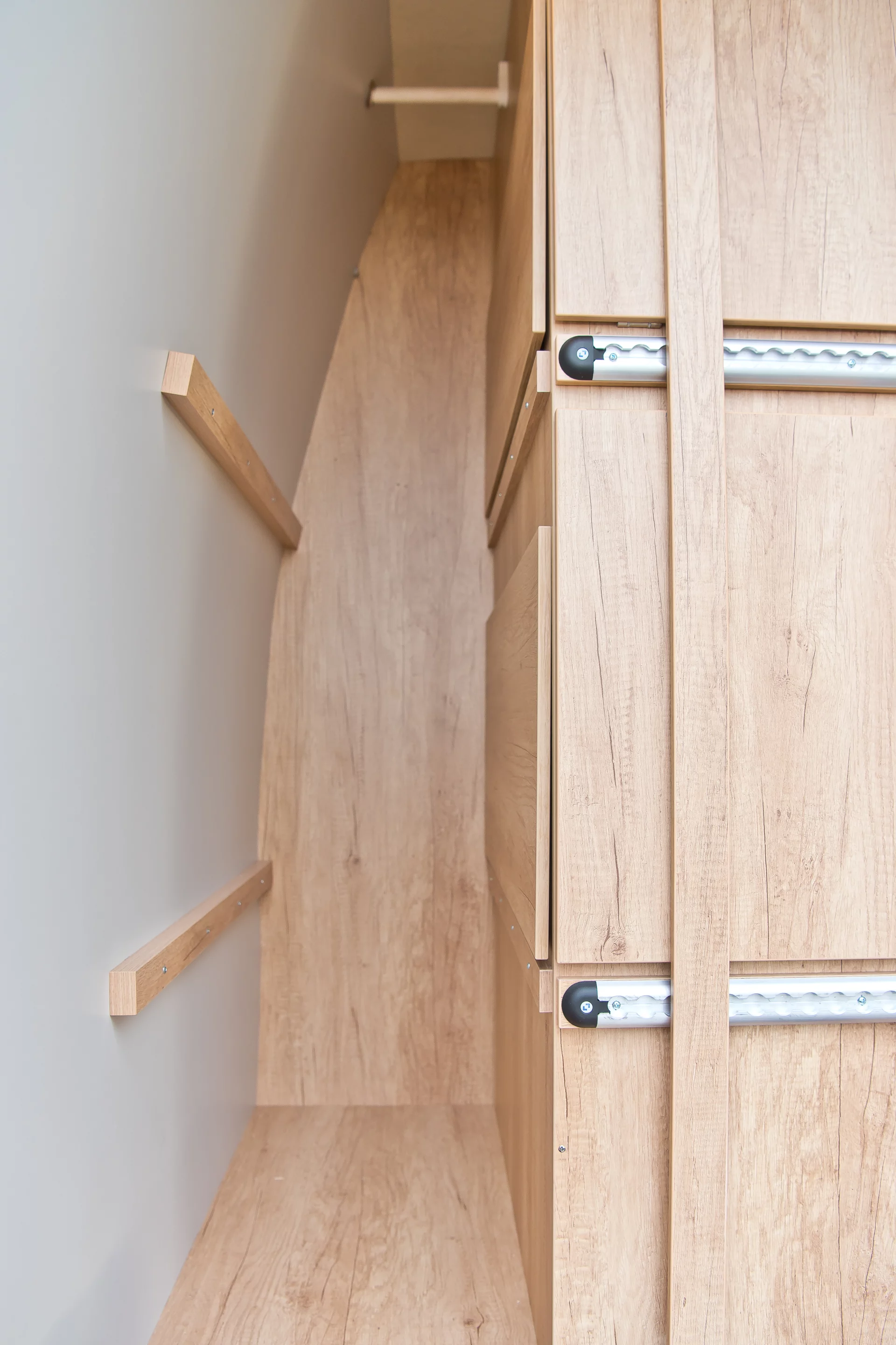 Taller storage with the garage shelves removed