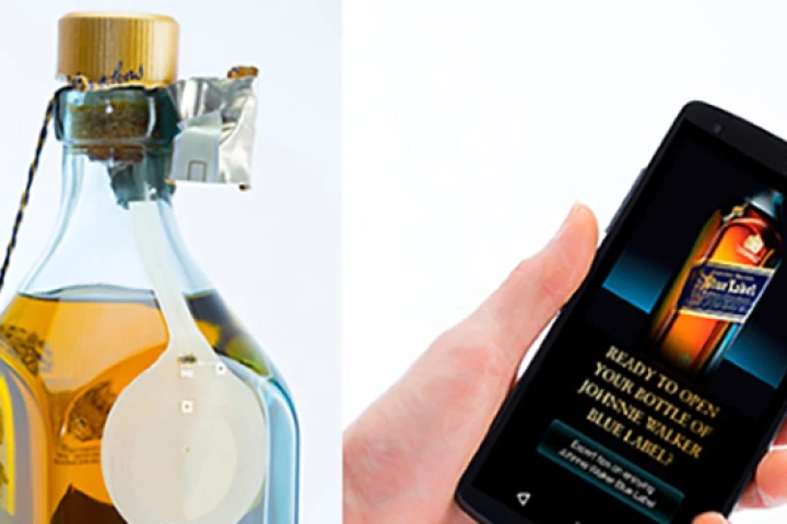 The smart whiskey bottle can, among other things, detect when its seal has been broken
